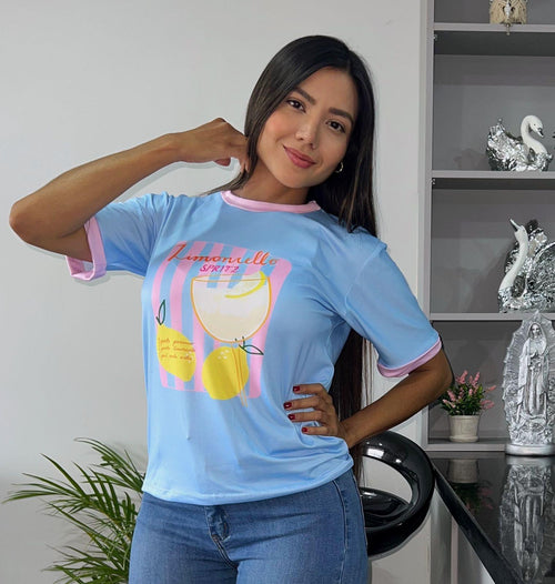 Blusa Limoncello Spritz Blue