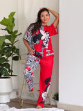 Pijama Trío Minnie y Figaro Rojo y Negro