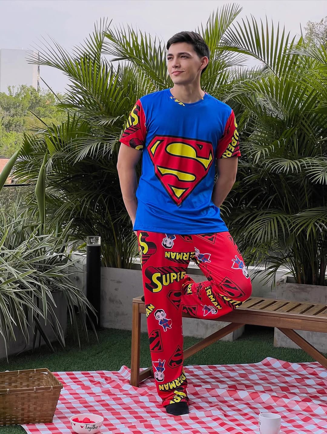 Pijama Pareja Superman y Wonderwoman