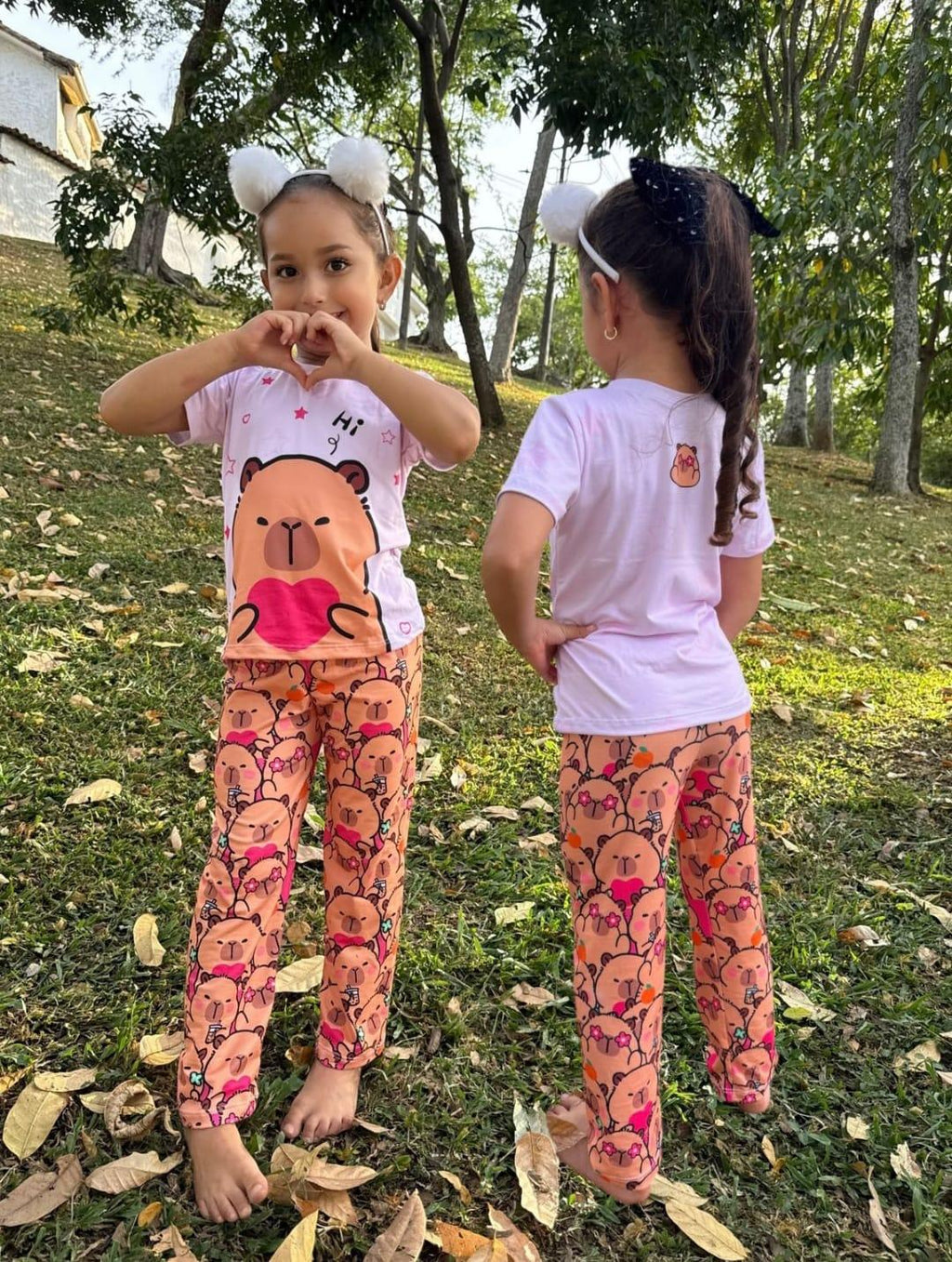 Pijama Niños Capibara Corazón