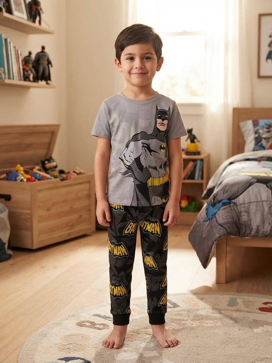 Pijama Niños Batman Gris