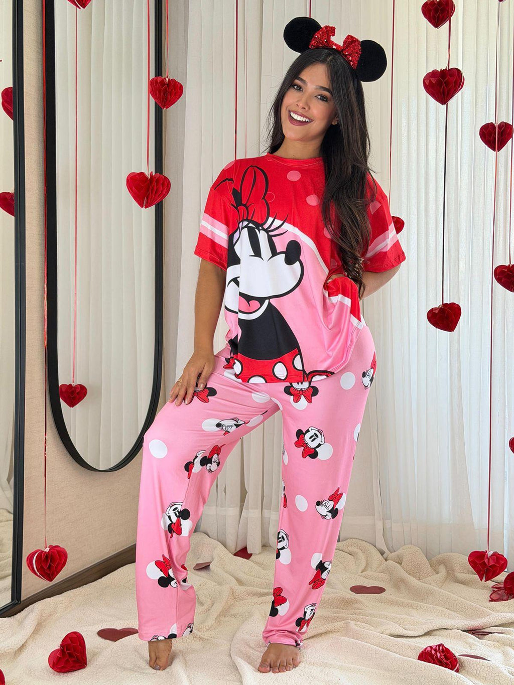 Pijama Trío Minnie Mouse Puntos