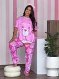 Pijama Trío Oso Cariñosito Rosa