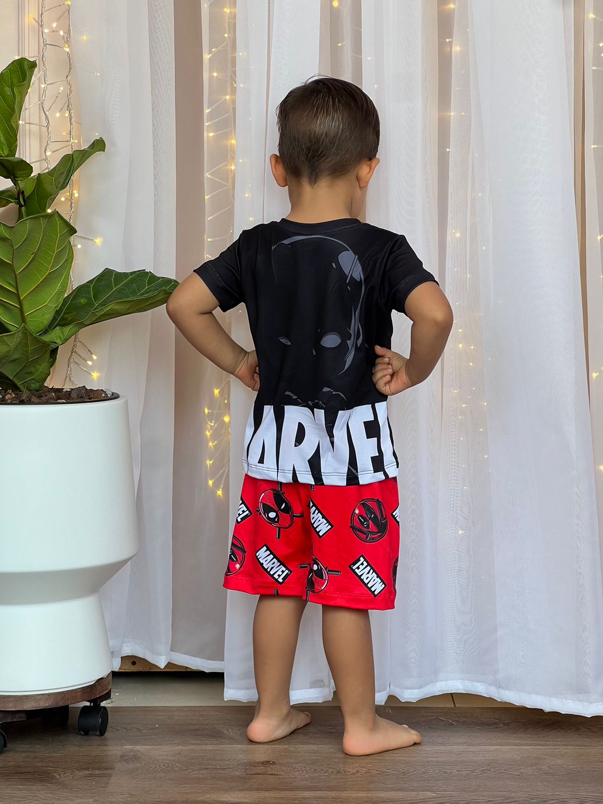 Pijama Niños Bermuda Deadpool
