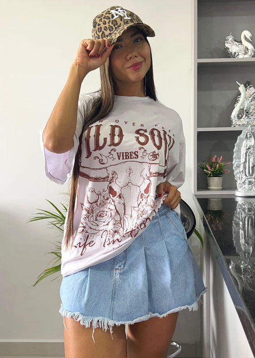Blusa Texana's Vibes Beige