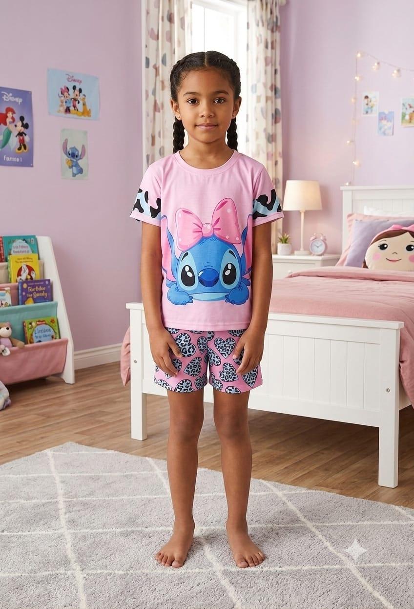 Pijama Niños Trío Stitch Moño