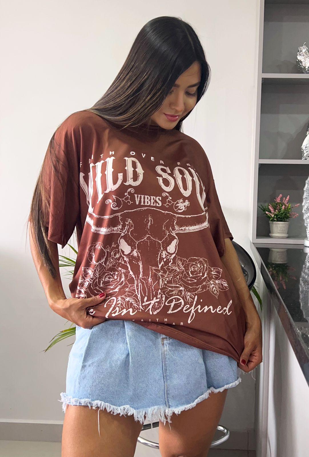 Blusa Texana's Vibes Brown