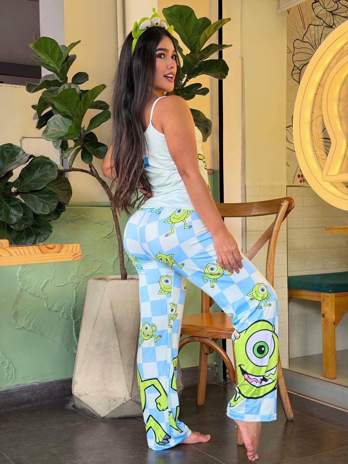 Pijama Pantalón Tira Mike Wazowski Monster Inc