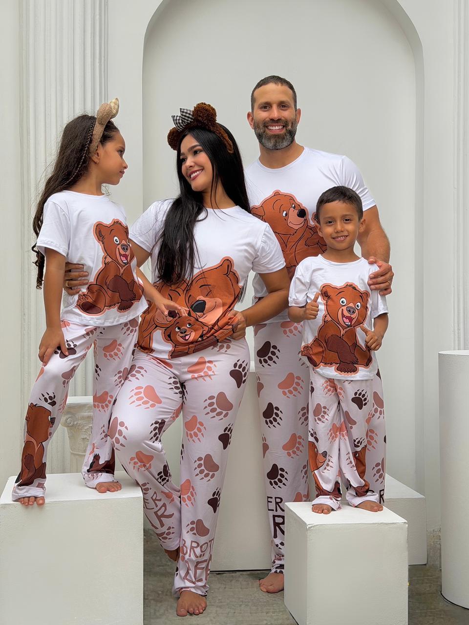 Pijama Pareja Osos de la Selva