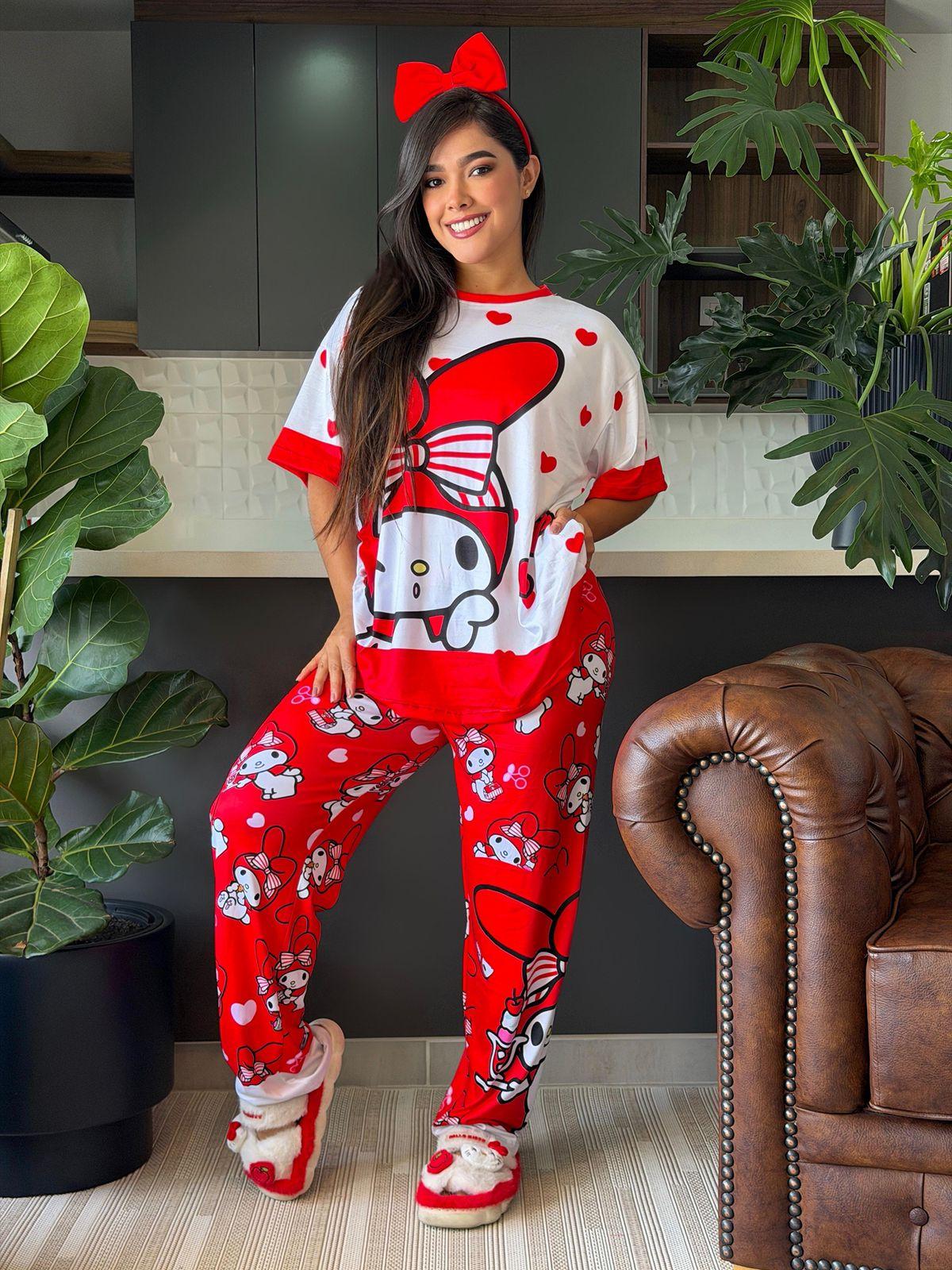 Pijama Trío My Melody Rojo Cuadros
