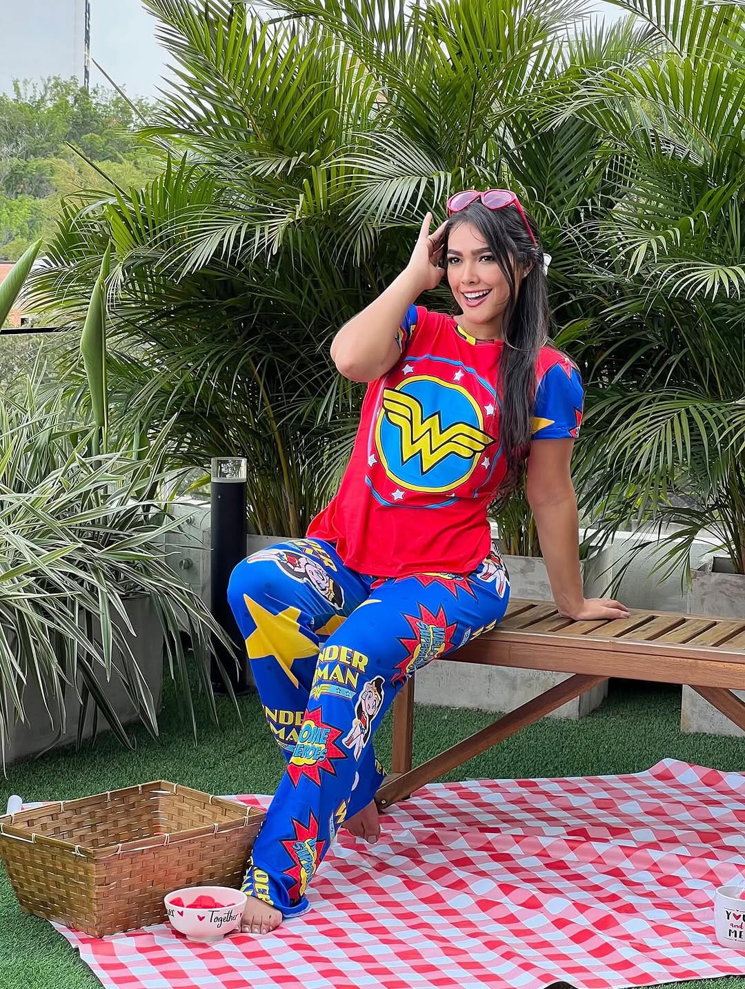 Pijama Pareja Superman y Wonderwoman