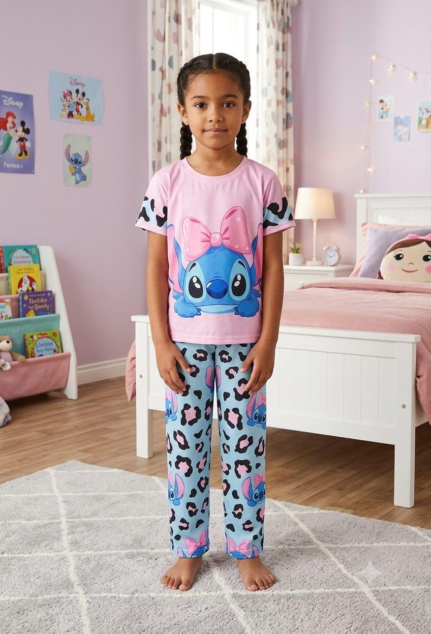 Pijama Niños Trío Stitch Moño