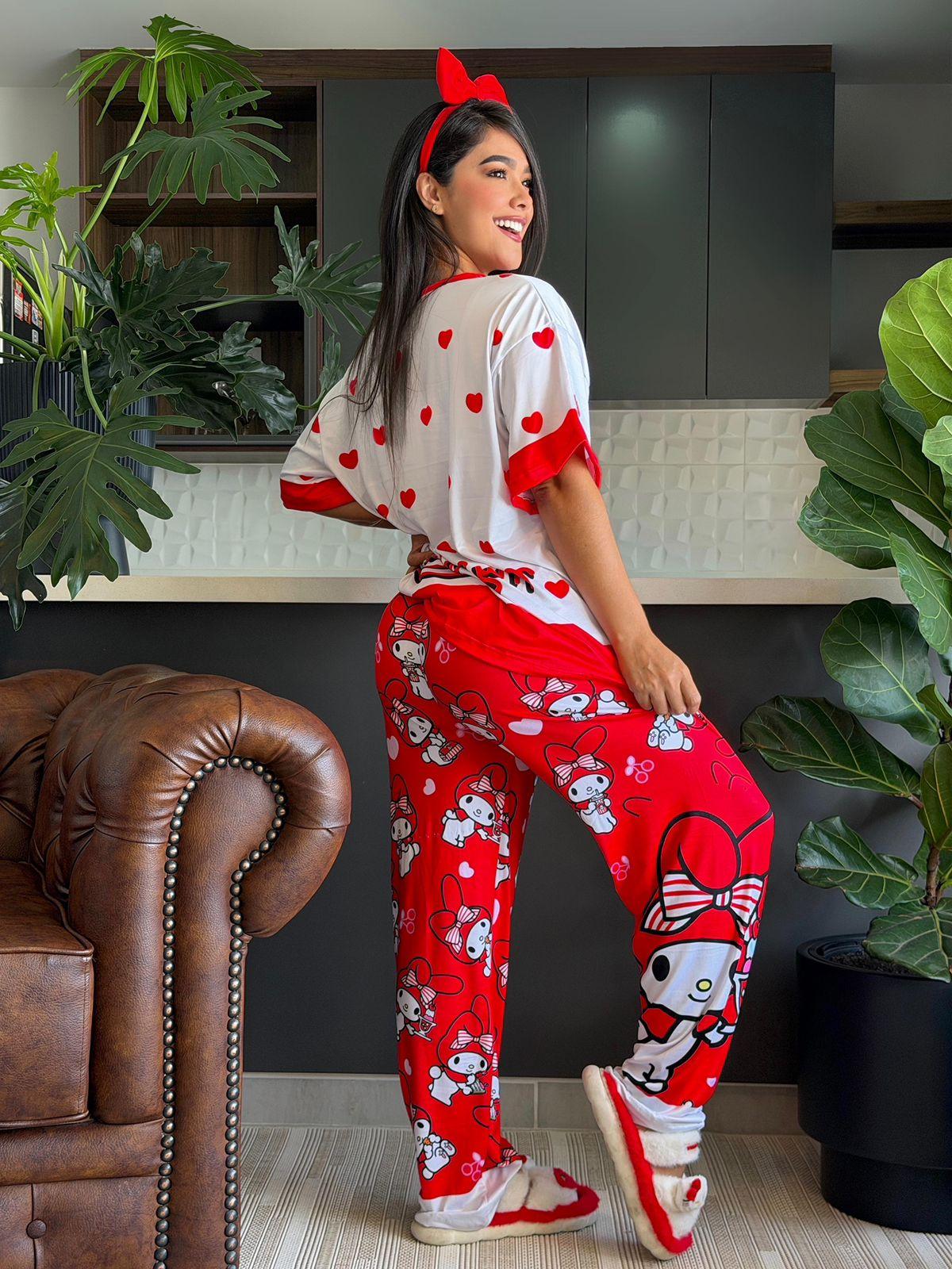 Pijama Trío My Melody Rojo Cuadros