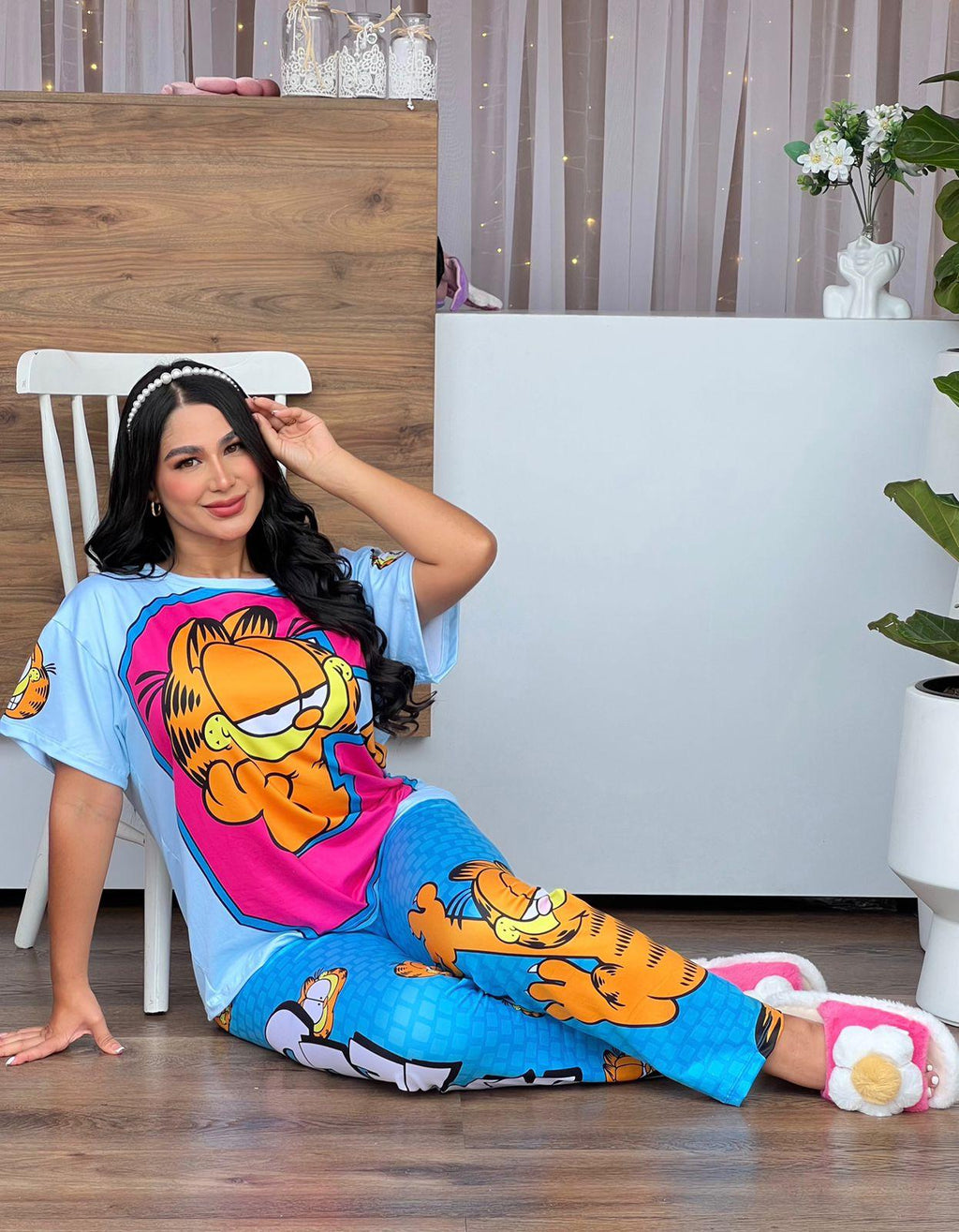 Pijama Trío Garfield Colorida