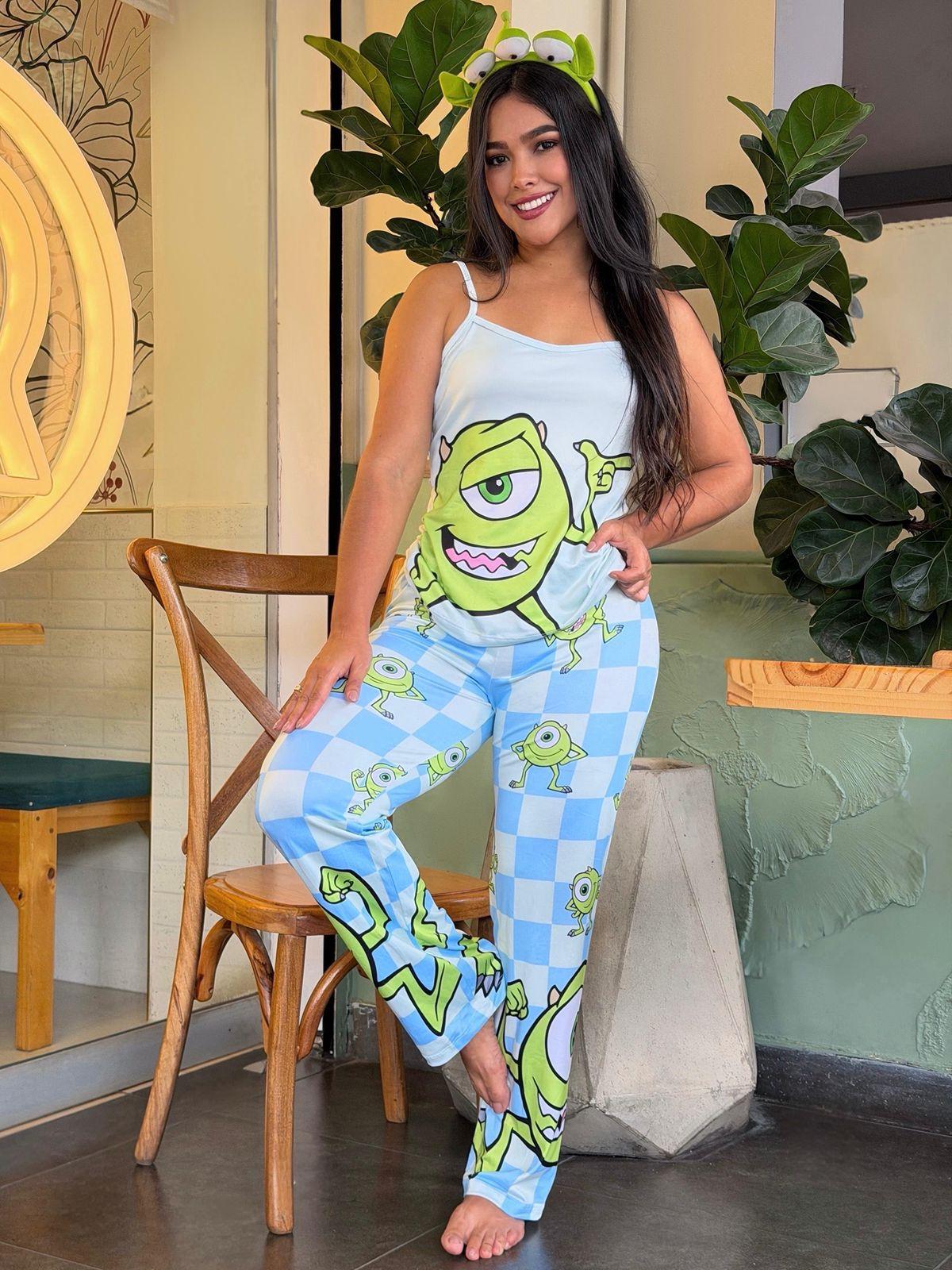 Pijama Pantalón Tira Mike Wazowski Monster Inc