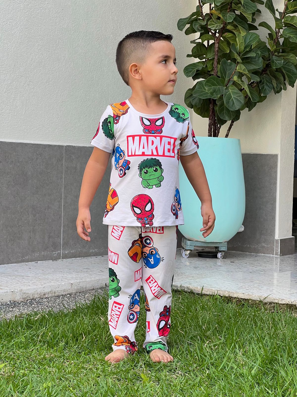 Pijama Niños Pantalón Camiseta Marvel
