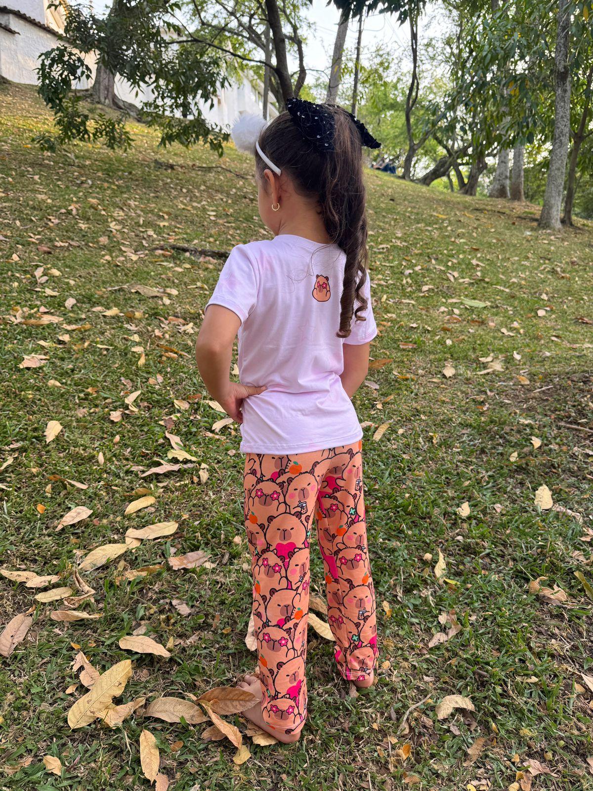 Pijama Niños Capibara Corazón